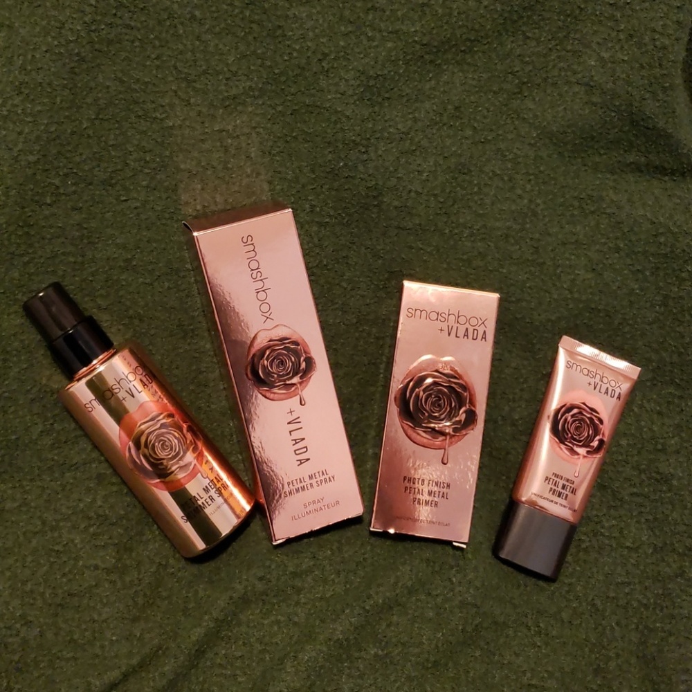 Smashbox + Vlada set: Primer & Spray, Petal Metal